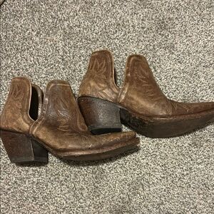 Ariat Brown Western Ankle Boots size 8B